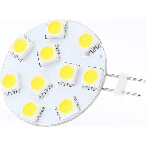 Free Shipment Dimmable G4 LED Super Bright 10 SMD 5050 wide volt AC/DC10-30V 1.8W 200-220LM White Warm White 10pcs/lot