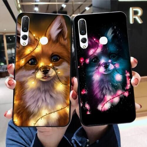 Animal fox Pet dog Poodle doge Phone Case Huawei Y6P Y8S Y8P Y5II Y5 Y6 2019 P Smart Prime Pro