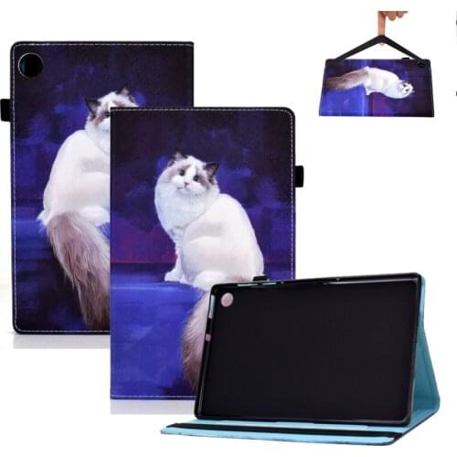 PU Leather Stand Print Cute Case For Lenovo M10 TB-X605L TB-X505F/L M10 HD 2nd 10.1 TB-X306X Tab M10 FHD Plus X606 Tablet Cover