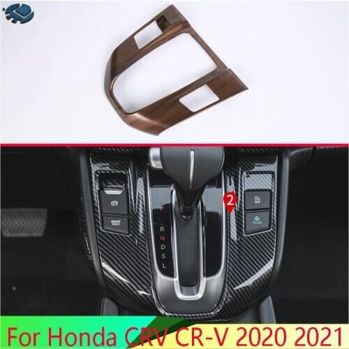 For Honda CRV CR-V 2020 2021 Car Accessories ABS Gear Shift Panel Center Console Cover Trim Frame Car Styling Sticker