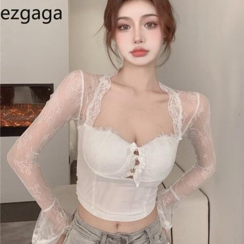 Прозрачные блузки Ezgaga China At AliExpress