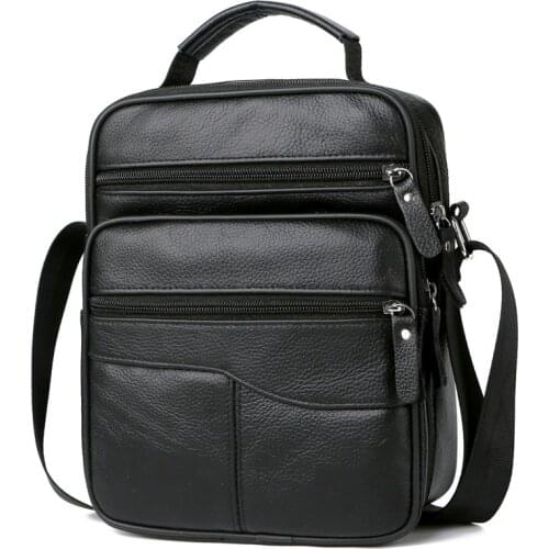 Factory Wholesale New Mens Real-Leather Bag Briefcase Mens Handbag Computer Briefcase Mens Shoulder/Crossbody Bag
