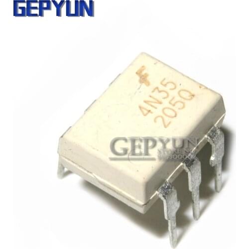 10PCS 4N35 DIP DIP6 photoelectric coupler Gepyun