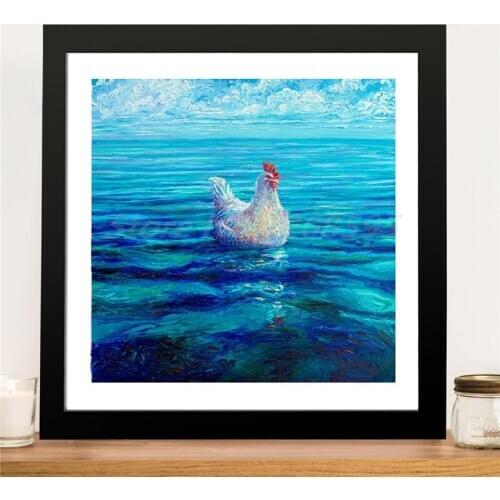 Iris Scott Chicken Of The Sea Canvas Painting Print Bedroom Home Decor Accessories Modern Wall Art Oil Painting Poster Artwork
