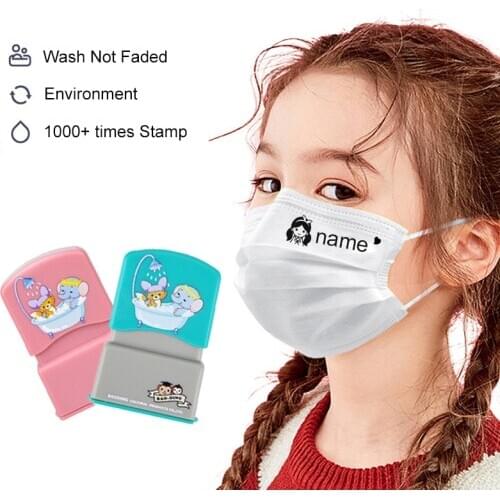 Custom-made kids Name Blue Stamp DIY Children Name Seal Student Clothes Chapter Not Easy To Fade Security Name Stamp Waterproof