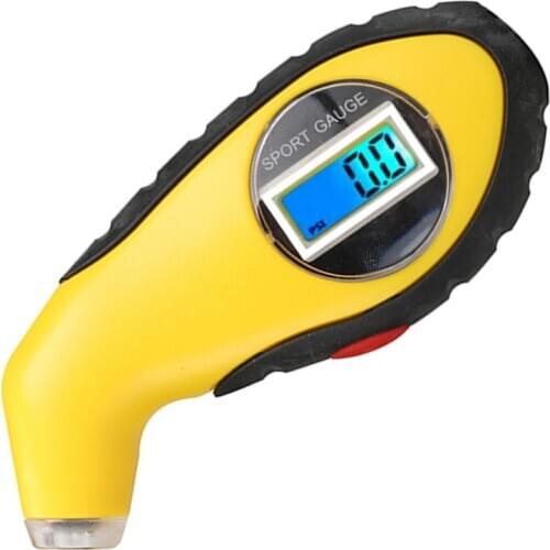 Tyre Pressure Gauge Meter Hand held Electronic Digital LCD Portable Car Motorcycle Tire Air Manometer Barometers Tester Tool