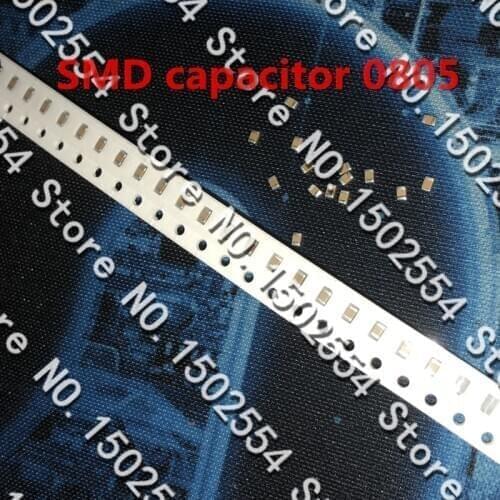 100PCS/LOT SMD ceramic capacitor 0805 1UF 25V 105K X7R 10% MLCC