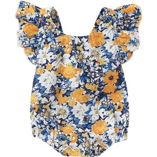 Newborn Baby Girls Sister Matching Clothes Romper Dresses Jumpsuit Outfit Set