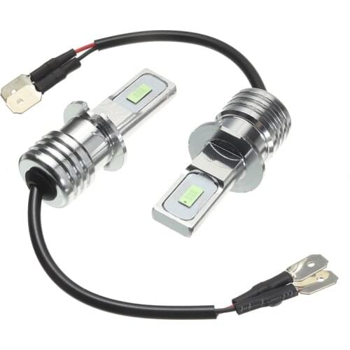 2pcs H3 Car Auto 8000K Ice Blue LED Fog Light Bulbs Conversion 55W 8000LM Super Bright Day-time Running Lamp DIY Parts