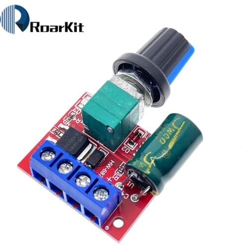 Mini 5A 90W PWM 12V DC Motor Speed Controller Module DC-DC 4.5V-35V Adjustable Speed Regulator Control Governor Switch 24V