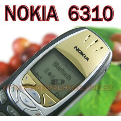 NOKIA 6310 Mobile Cell Phone Original GSM Dual-Band Unlocked 6310 Black& Gift & One year warranty