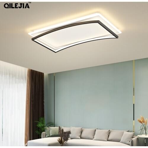 New Design Black Gold Luxuxy Chandelier Lights For Living Room Study Bedroom Modern Led Deco Lamps Lighting Luminaire Fixtures