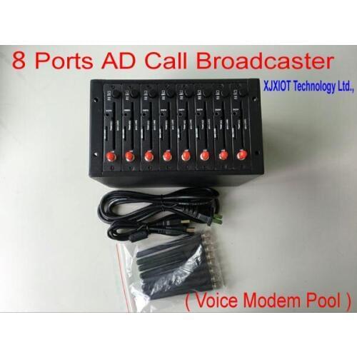 Xjx New Product Advertising Call Broadcaster Modem Pool ! Great Innovative ! Send VOLUME AD Call ( Voice ) ! 8 ports Call Modem