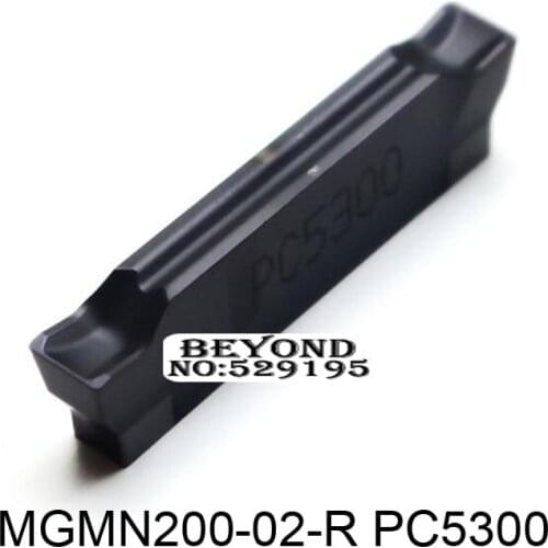 Original Korloy MGMN200-02-R PC5300 MGMN Two-headed CNC Carbide Inserts Coating Turning Tool for Grooving Holder MGEHR MGIVR