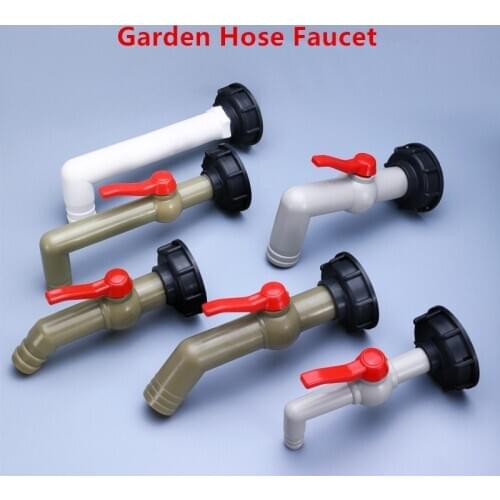 S60X6 IBC Tank Adapter Garden Hose Faucet Lengthen Connector Water Tank Adapter Fittings 1PCS