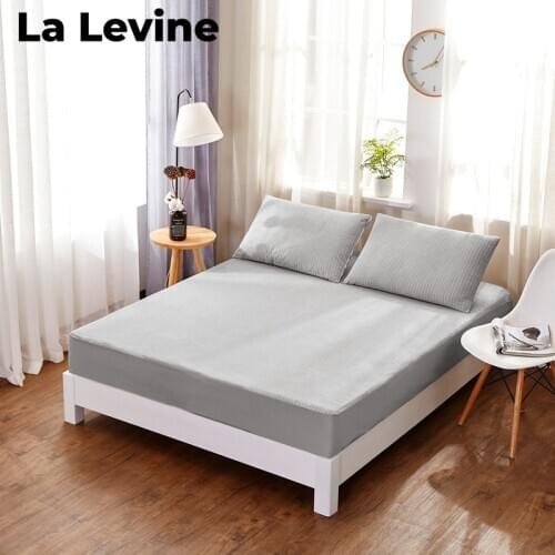 Waterproof Bed Cover Cotton Striped Bedspreads Anti-skid Mattress Compartment Urine Bed Spread Bed Sets for Children Adult