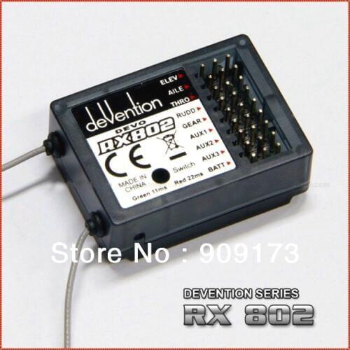 Walkera RX802 2.4Ghz 8 Channel RC Receiver Transmitter for Walker Devention Devo 8S Digital Transmitter RX 802 Free Shippin
