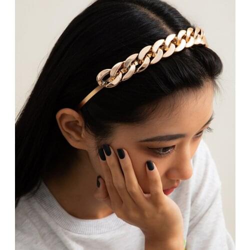 Luxury Fashion Irregular Metal Headband for Women Girls Hair Hoop Vintage Sexy Mujer Hairband Hair Accessories Jewelry Headwear