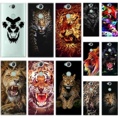 Lovely lion leopard Cheetah Panther Silicon TPU Case For Sony Xperia L1 L2 L3 X XA XA1 XA2 XA3 XZ XZ1 XZ2 XZ3 XZ4 Plus Compeact