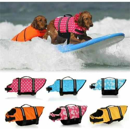 Dog Life Jacket Vests Outdoor Pet Dog Cloth Float Puppy Rescue Swimming Wear Safety Clothes Vest Life Vest For Dogs