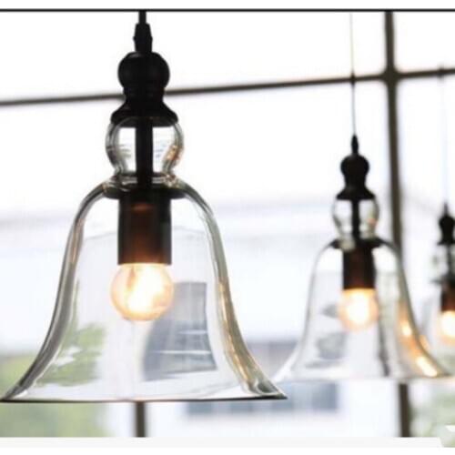Glass Lampshade Pendant Lights Loft Industrial Kitchen Hanging Lamp For Dining Room Decor Home Light Fixtures WJ620