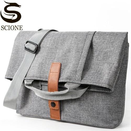 2021 Men Messenger Bag Male Waterproof Oxford Crossbody Bags Gray Laptop Bag Travel Handbag Large Foldable Shoulder Bags XA108M