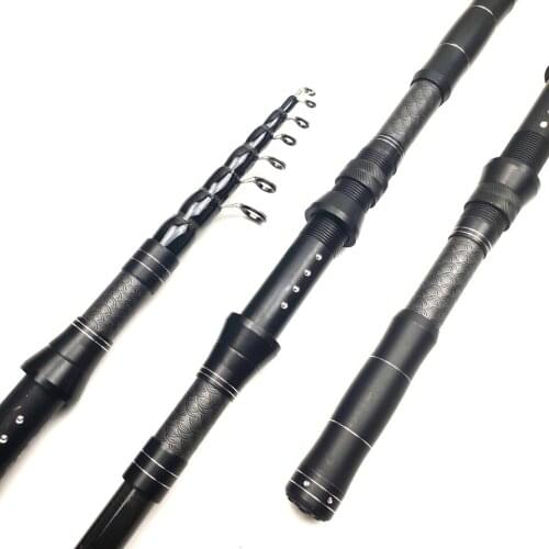 1.8-3.6m carbon telescopic fishing rod proable short travel spinning rod boat rock stick pole carp bass pike trout feeder rod