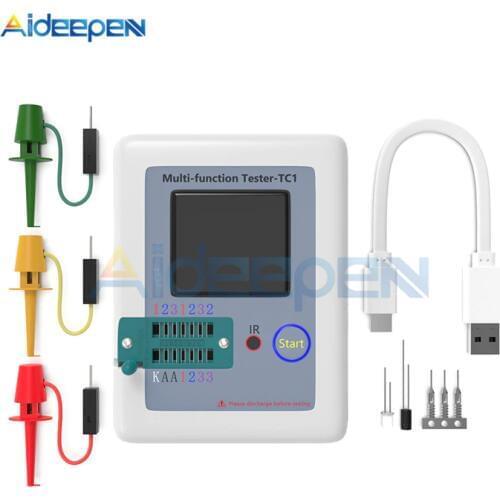 LCR-TC1 LCR TC1 Colorful Display Multifunctional TFT Backlight Transistor Tester For Diode Triode Capacitor Resistor