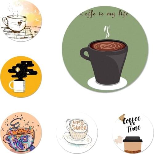 Coffee Wine Cup book Pattern Icons Pins Badge Decoration Brooches Metal Badges For Clothes Backpack Decoration