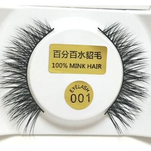 1Pair Beauty Soft False Eyelashes Thick Natural Fake Volume Eye Lashes Cross Individual Eyelashes Extension For Professionals