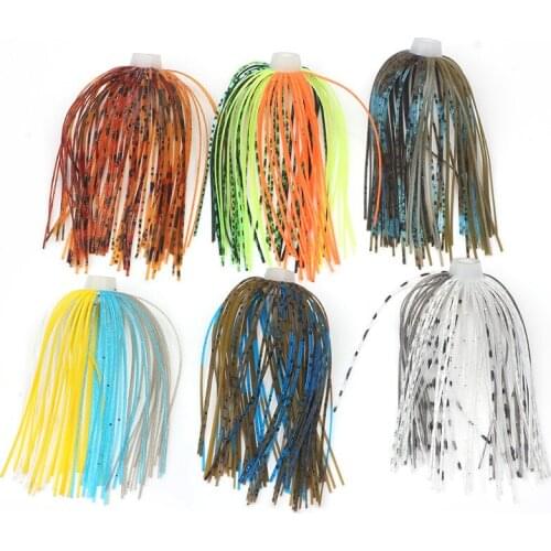 1pcs Umbrella Sensation Skirts DIY Buzzbaits Spinner Buzz Bait Fishing Silicone Skirt Soft Fishing Lure Swim Bass Jigs