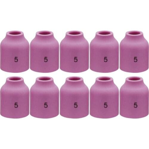 10pcs TIG Gas Lens Alumina Nozzle Ceramic Cup 53N59 5# 5/16" For SR WP- 9/20 & SR WP-17/18/26 TIG Welding Torch