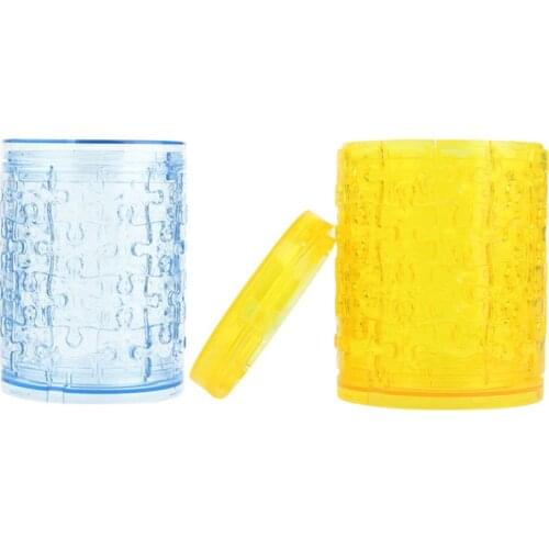 3D Crystal Puzzle DIY Assembly Practical Cute Piggy Bank Money Box Pencil Vase Jigsaw Puzzle Model Decoration Creativity Toy