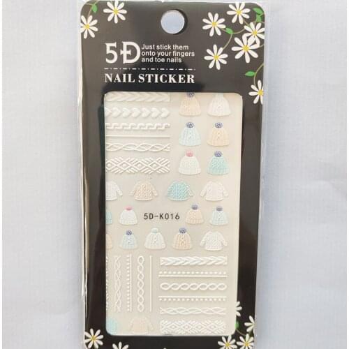 5D Nail Sticker Laser Anaglyph Effect Design Nail Foil Wheat Line Stripe Clothes Glue Stickers Decals Slider Nail Art Decoration