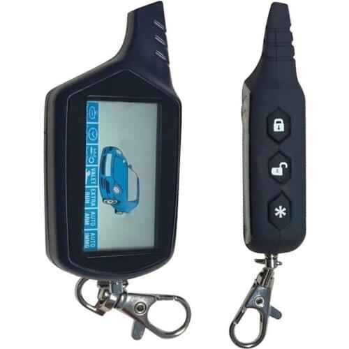 Car Security System Anti-theft Alarm 2-way B9 Remote Control with Display Screen