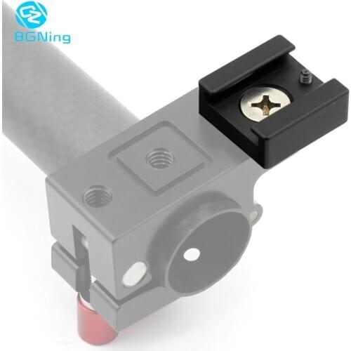 BGNing Cold Shoe Mount Adapter Base with 1/4" Mounting Screw for DSLR Camera Cage Rig Microphone Studio Kit Accessories