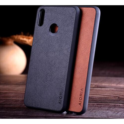 Case for honor 8A 8X 8C funda luxury Vintage Leather skin capa Phone cover for huawei honor 8x 8a case coque capa TPU with PC