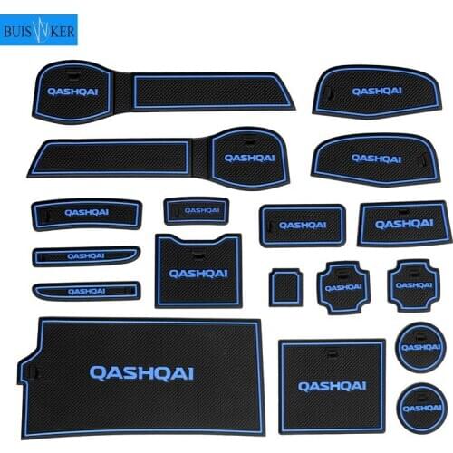 For nissan qashqai j11 2019,18pcs/lot,car accessories Non-slip auto Interior door gate pad cup mat