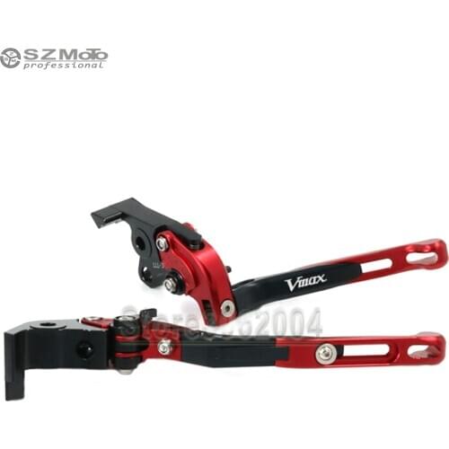 For YAMAHA V-MAX VMAX 2009-2014 2013 2012 Aluminum Motorcycle Accessories Folding Extendable Adjustable Brakes Clutch Levers CNC