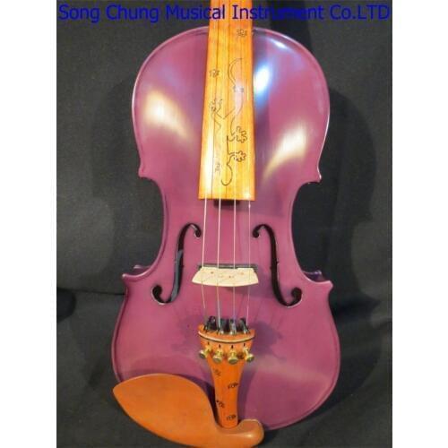 Handmade New Purple Color 4 Strings 4/4 Electric Violin/Acoustic Violin/Violino With Case Bow