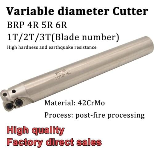 BRP 4R 5R 6R 120MM Long Variable Diameter Milling Holder CNC Cutting Tool Precision Miller Cutter Shank Bar for RPMT 08T2 10T3