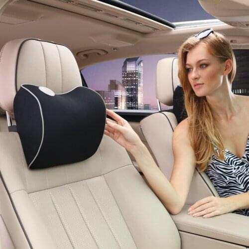 Quality Breathable Space Memory Cotton Cervical Spine Car Headrest Neck Safety Headrest Seat Supports Auto Internal Supplies