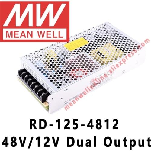 Mean Well RD-125-4812 138W 48V/12V Dual Output Switching Power Supply meanwell AC/DC 2.3A