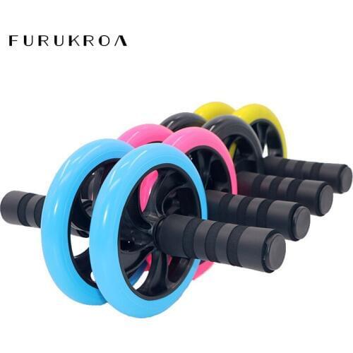 16.5cm Multifunctional Abdominal Exercise Wheel Double Wheel Roller Muscle Training Home Gym Equipment For Arm Waist Legs X122B