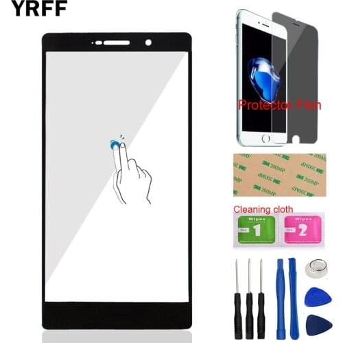 Mobile Front Glass For HuaWei P8 Max ( No Touch Screen Touch Digitizer Panel ) Front Outer Glass Tools Protector Film Adhesive