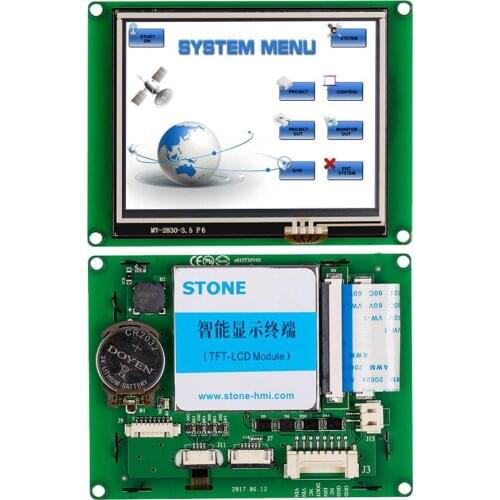 STONE 3.5 Inch TFT LCD Display Module with RS232/RS485/TTL +Program for Equipment Use