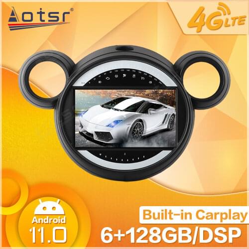 Android Video Multimedia Car Cassette Radio Tape Recorder Stereo Player For BMW Mini R56 R60 Cooper 2007-2014 GPS Navi Head Unit