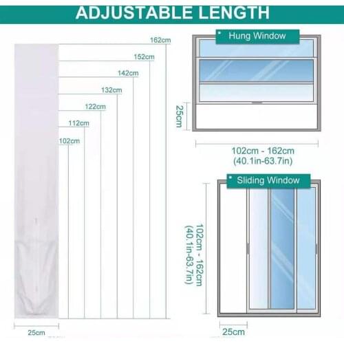 New Window Air Lock Seal Cloth Plate Air Conditioner Cover Soft Baffle Outlet Window Seal For All Mobile Air Conditioning Units