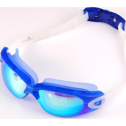 C317 game Large field of view High-end colorful Silicone HD anti-fog Electroplating film Swimming goggles Adult men and women