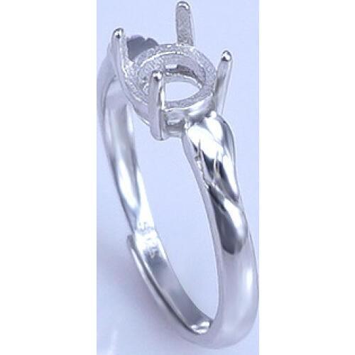 6*6mm 925 STERLING SILVER women Semi Mount Bases Blanks base blank Pad ring Setting Findings for Jewelry Making gift diy A2581